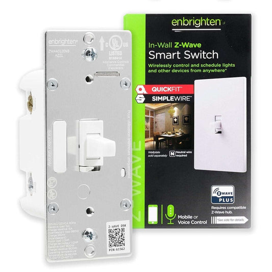 GE Enbrighten Z-Wave In-Wall Smart Light Switch w/ QuickFit & SimpleWire ZW4003