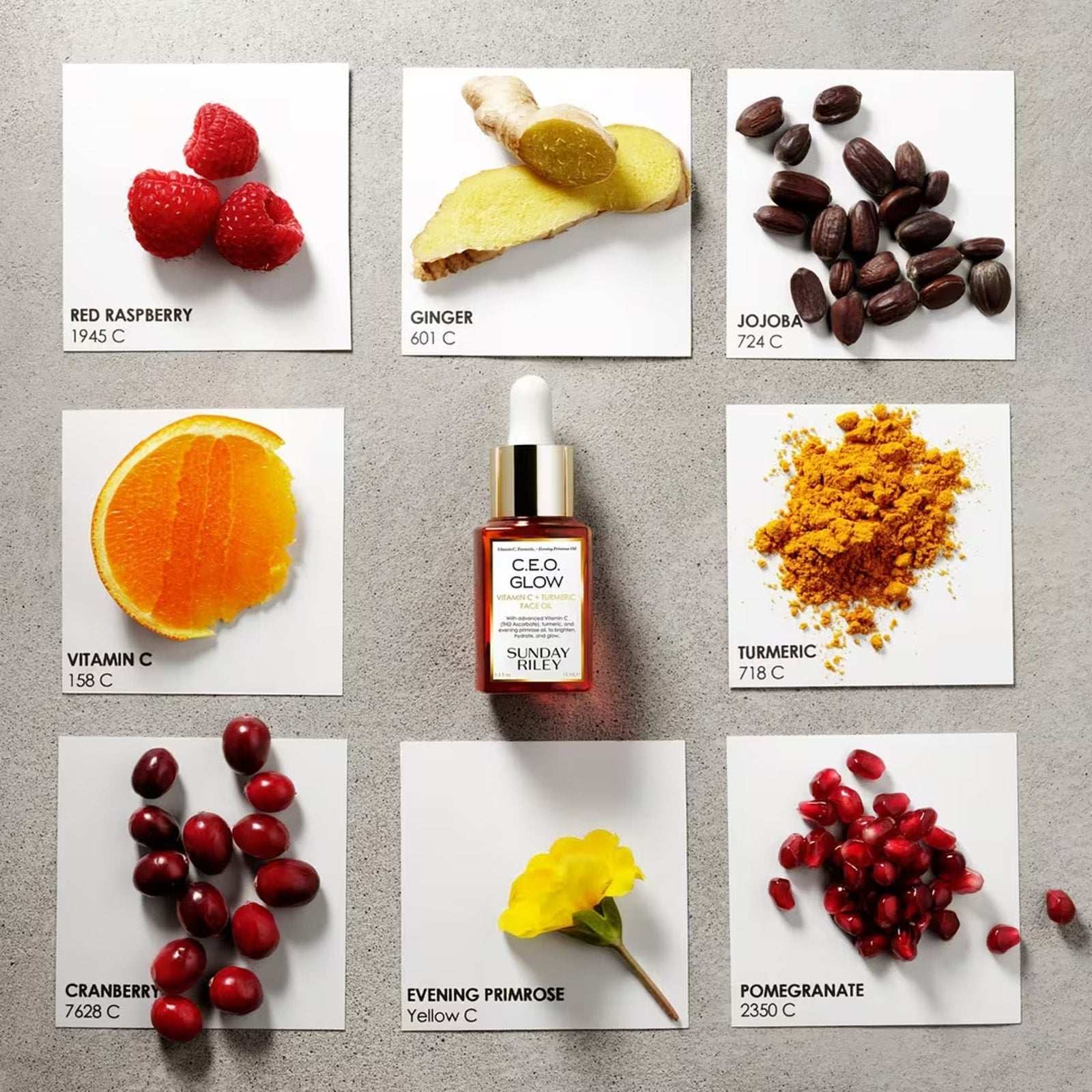 NEW Sunday Riley CEO Glow Vitamin C Turmeric & Primrose Face Oil 0.5oz/15ml