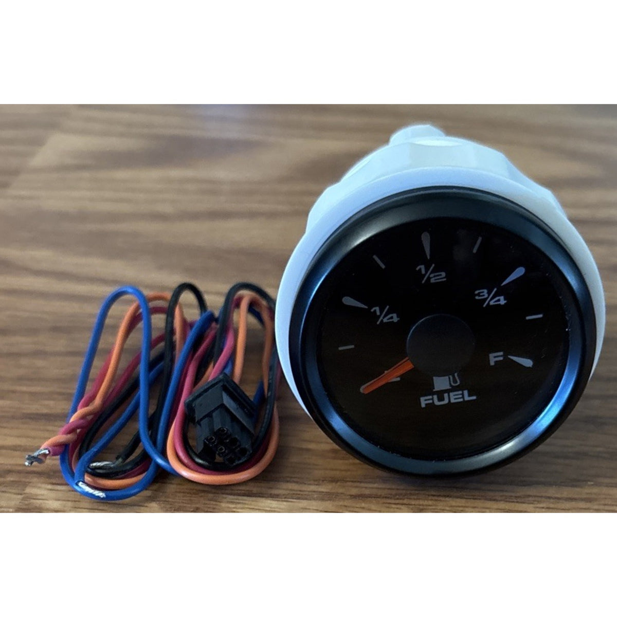 0-90 ohm Fuel Gauge 2" 52mm 8 Color Backlit Boat Fuel Level Gauge Marine Car RV