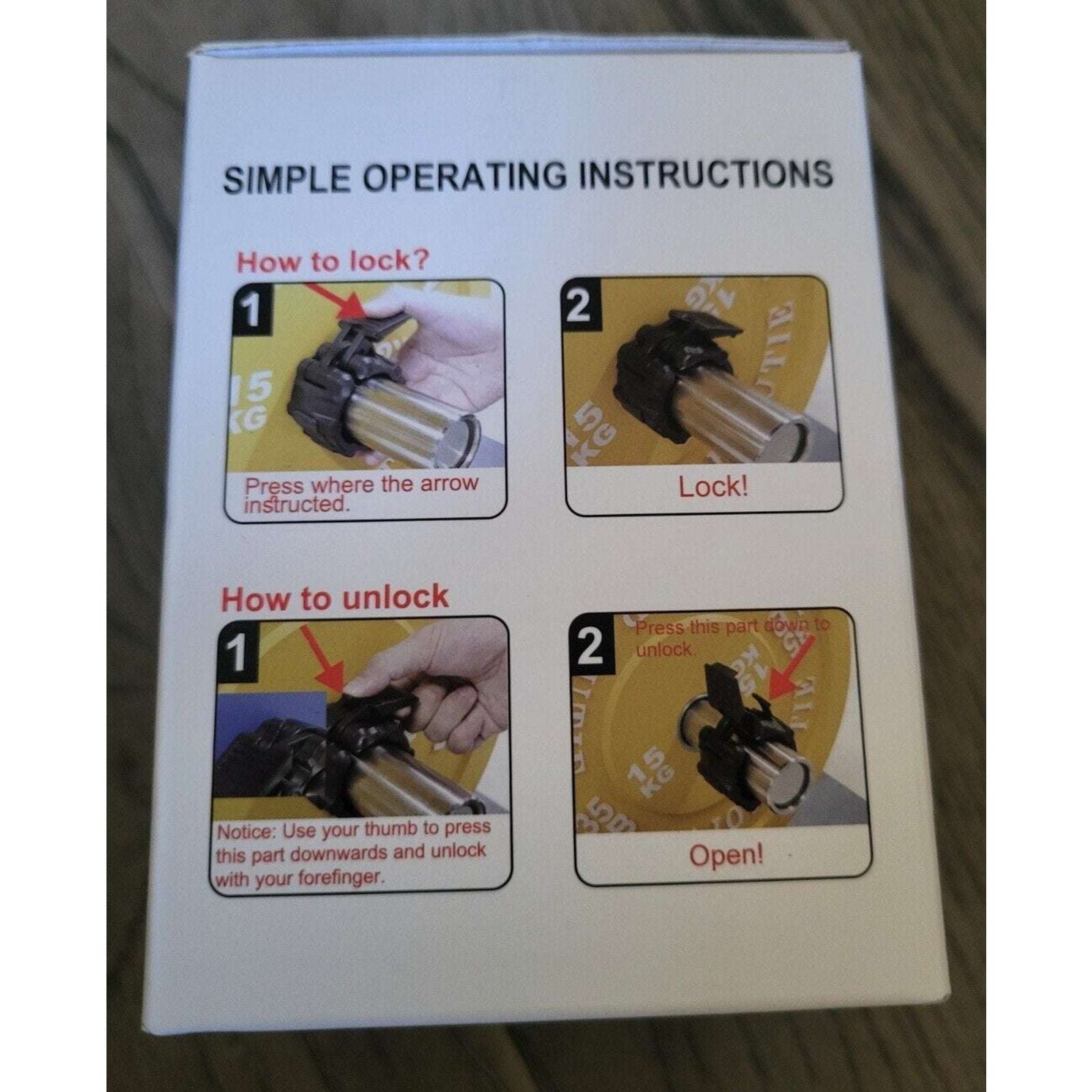 2PC Olympic 2" Barbell Clamps Quick Release Standard Bar Weight Plates Rose Pink