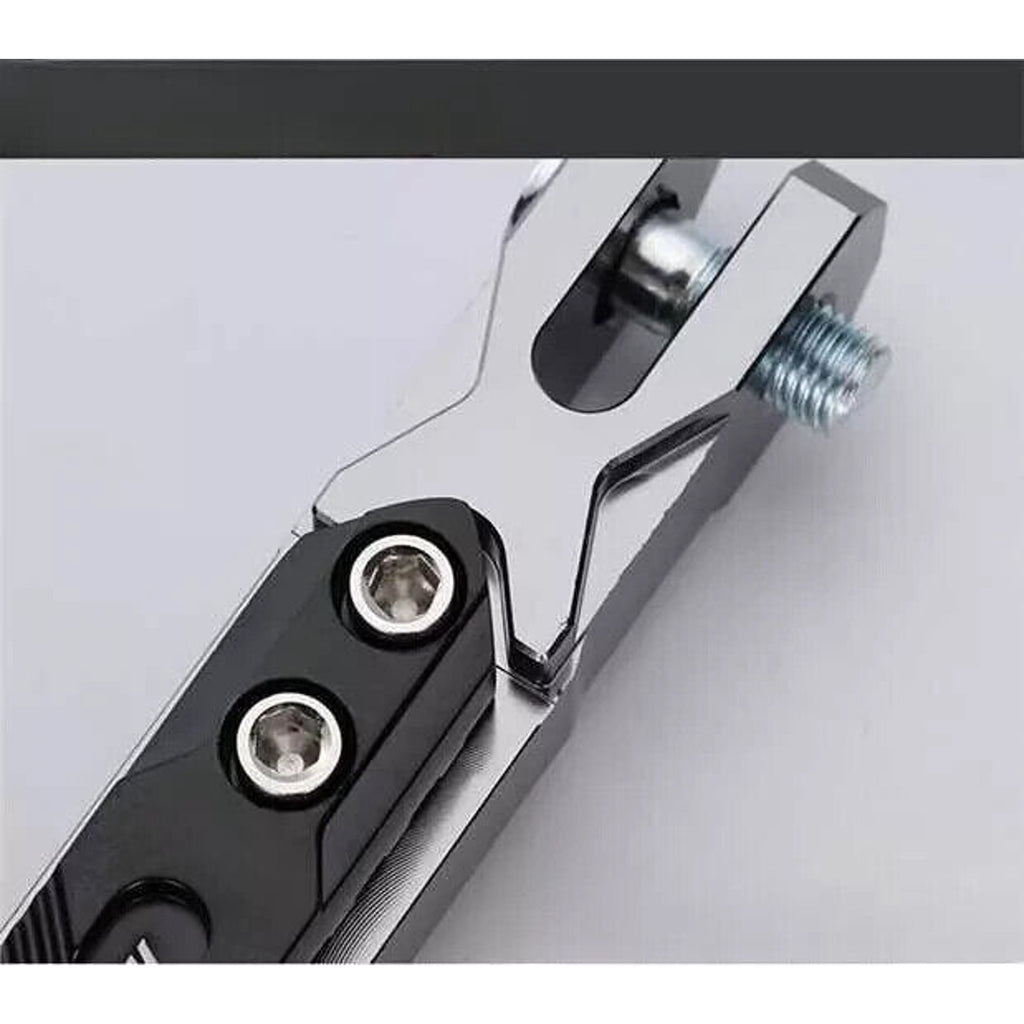 Motorcycle CNC Aluminum Alloy Kickstand Foot Side Support Adjustable READ