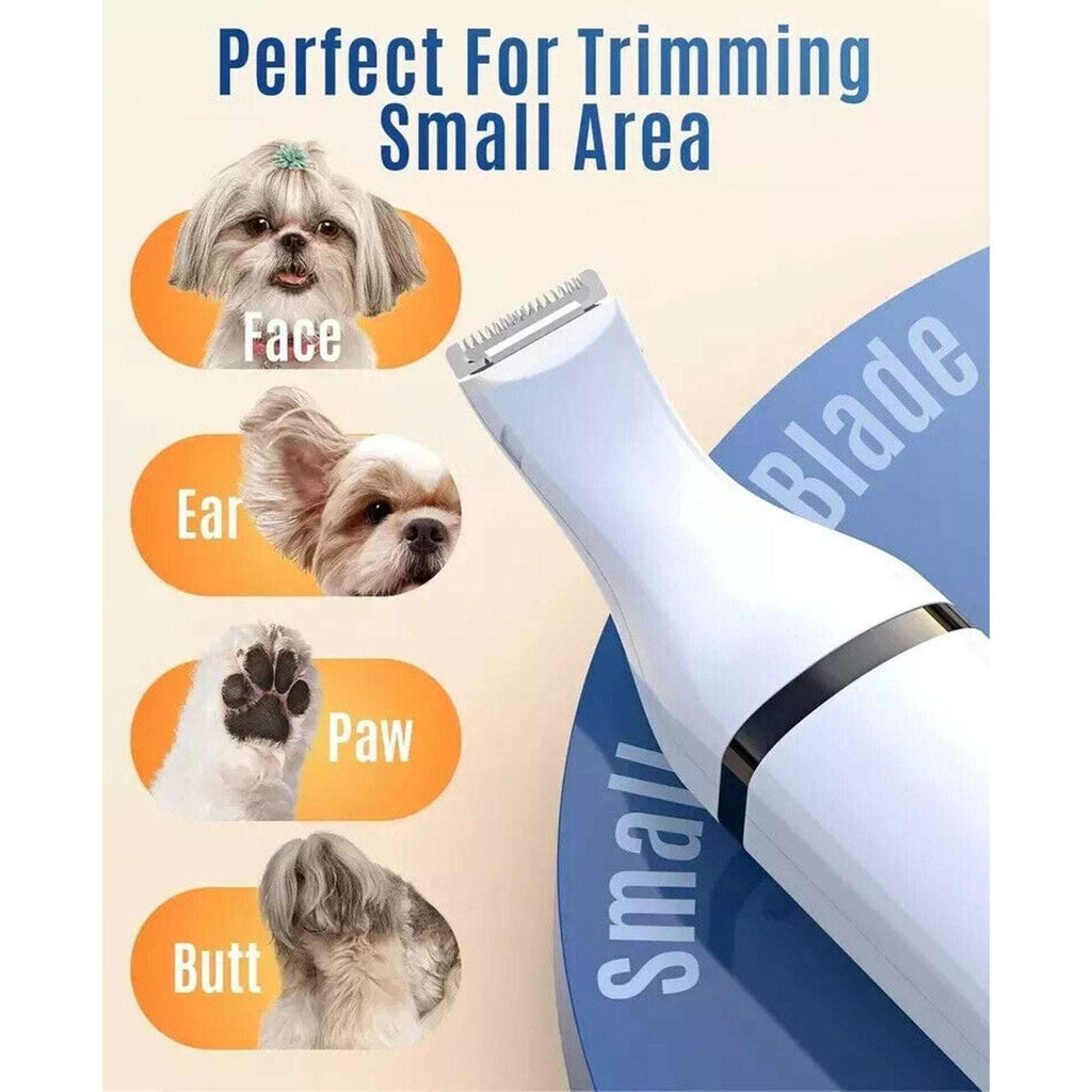 oneisall Dog Paw Trimmer, Cordless Rechargeable Paw Trimmer w Double Blades NEW