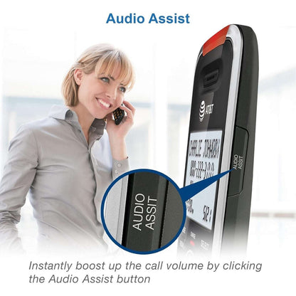 AT&T BL102 DECT 6.0 Cordless Phone w/ Answering Machine Caller ID/Block Intercom