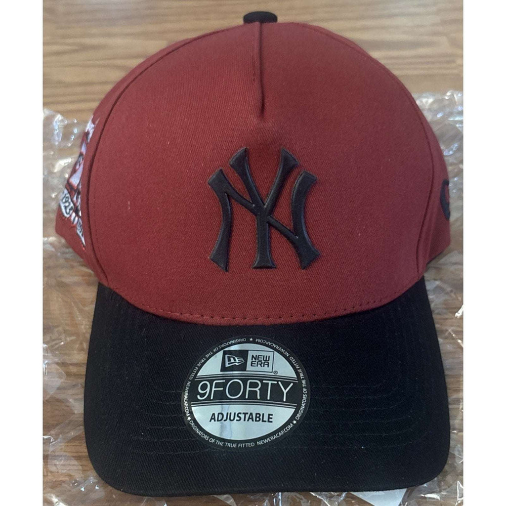 New Era 9FORTY New York Yankees 75th Anniv. A-Frame Snapback Hat Cap Red & Black