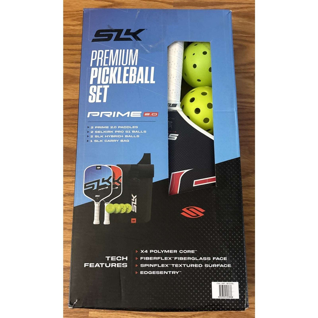 SELKIRK SLK Prime 2.0 Premium Pickleball Set 2 Widebody Paddles, 4 Balls & Bag