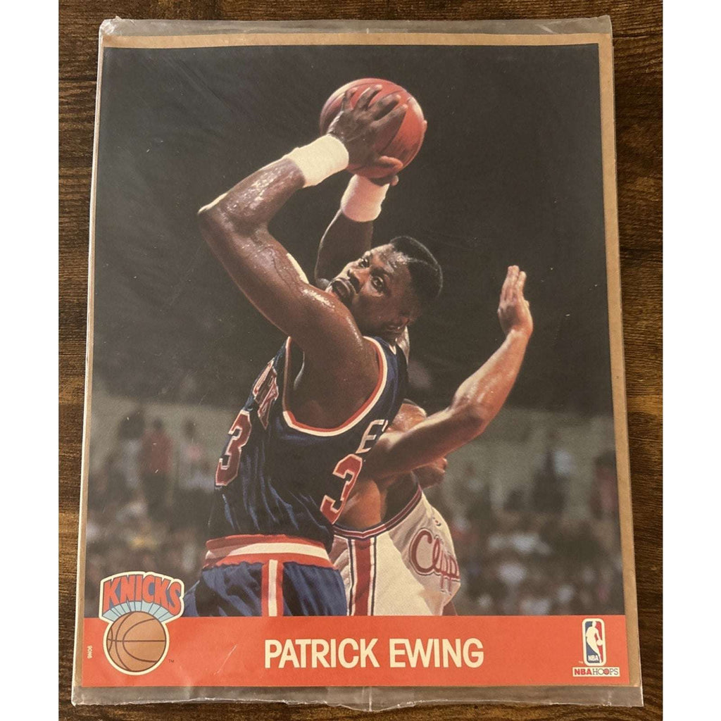 PATRICK EWING Knicks 1990 NBA Hoops Action Photos 8x10 Glossy Team Sets