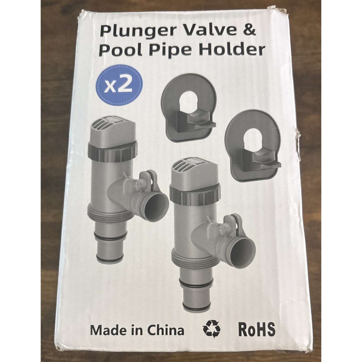 Pool Plunger Valve & Pipe Holder Set Replacement for Above Ground Pools (2 Each)