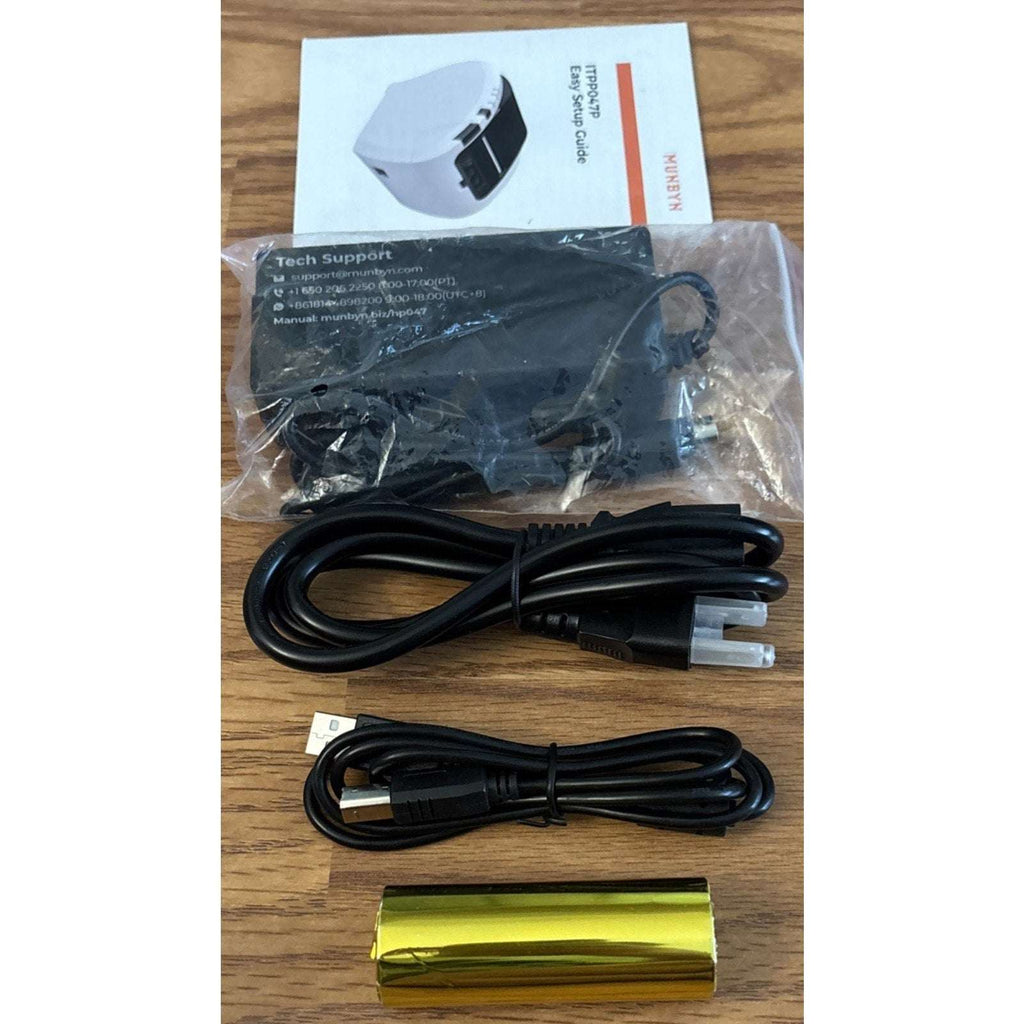 MUNBYN MFi iOS Bluetooth Thermal Receipt Printer ITPP047P-USEB-MUS iPhone iPad