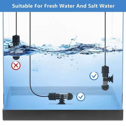 hygger Pro Aquarium Heater Submersible Fish Tank Adjustable 10W HG031 Fresh/Salt