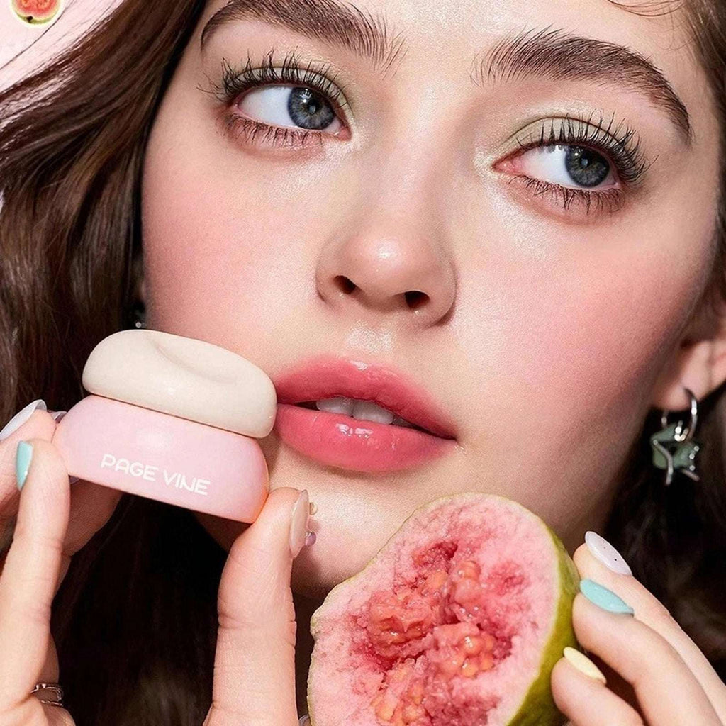 PageVine Hydra Jelly Pocket Lip Jam GUAVA GLOW Lip Gloss w/ Built in Applicator