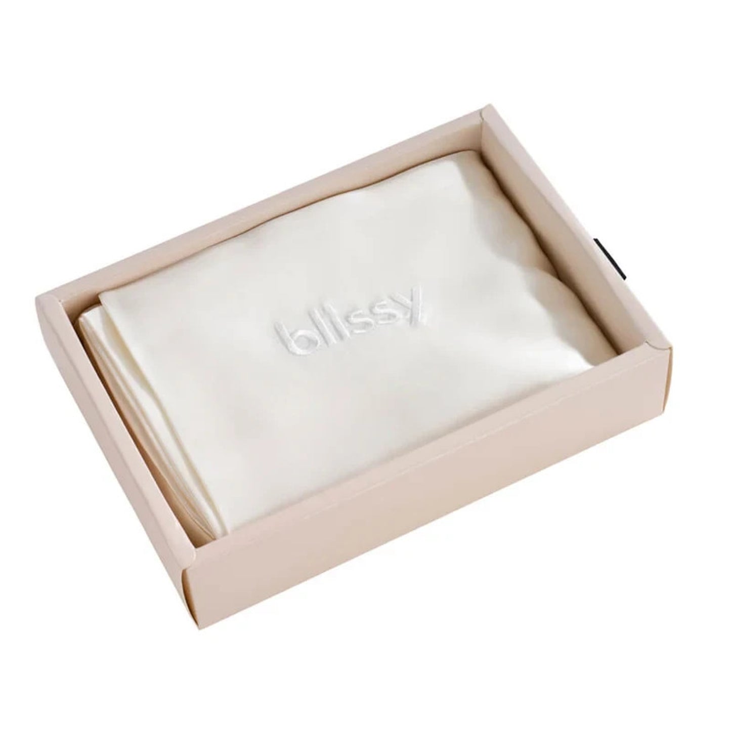 Blissy 100% Pure Mulberry Silk 22 MOMME White Pillow Case QUEEN Size