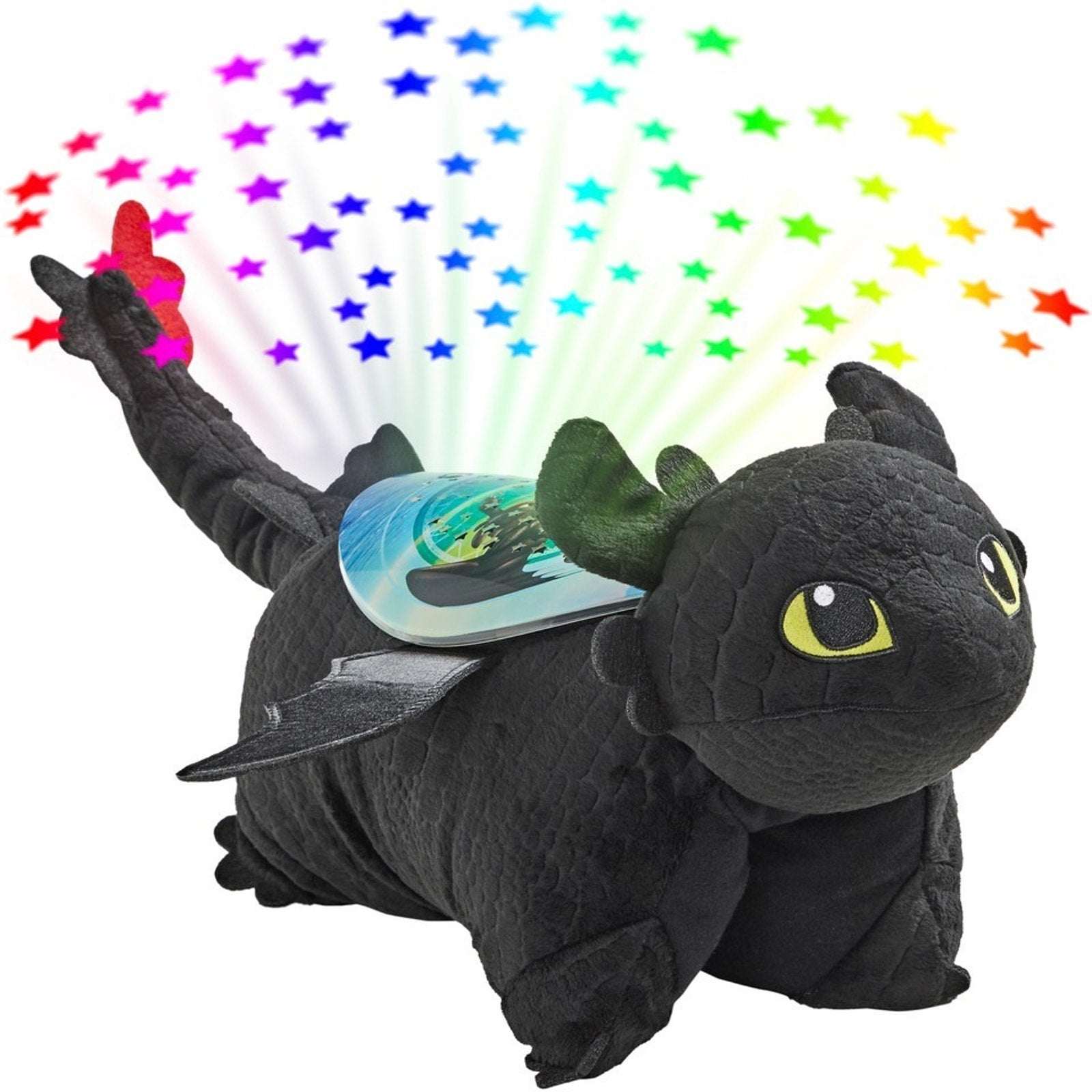 How To Train Your Dragon Toothless Pillow Pet Dreamworks Light Projector Glows