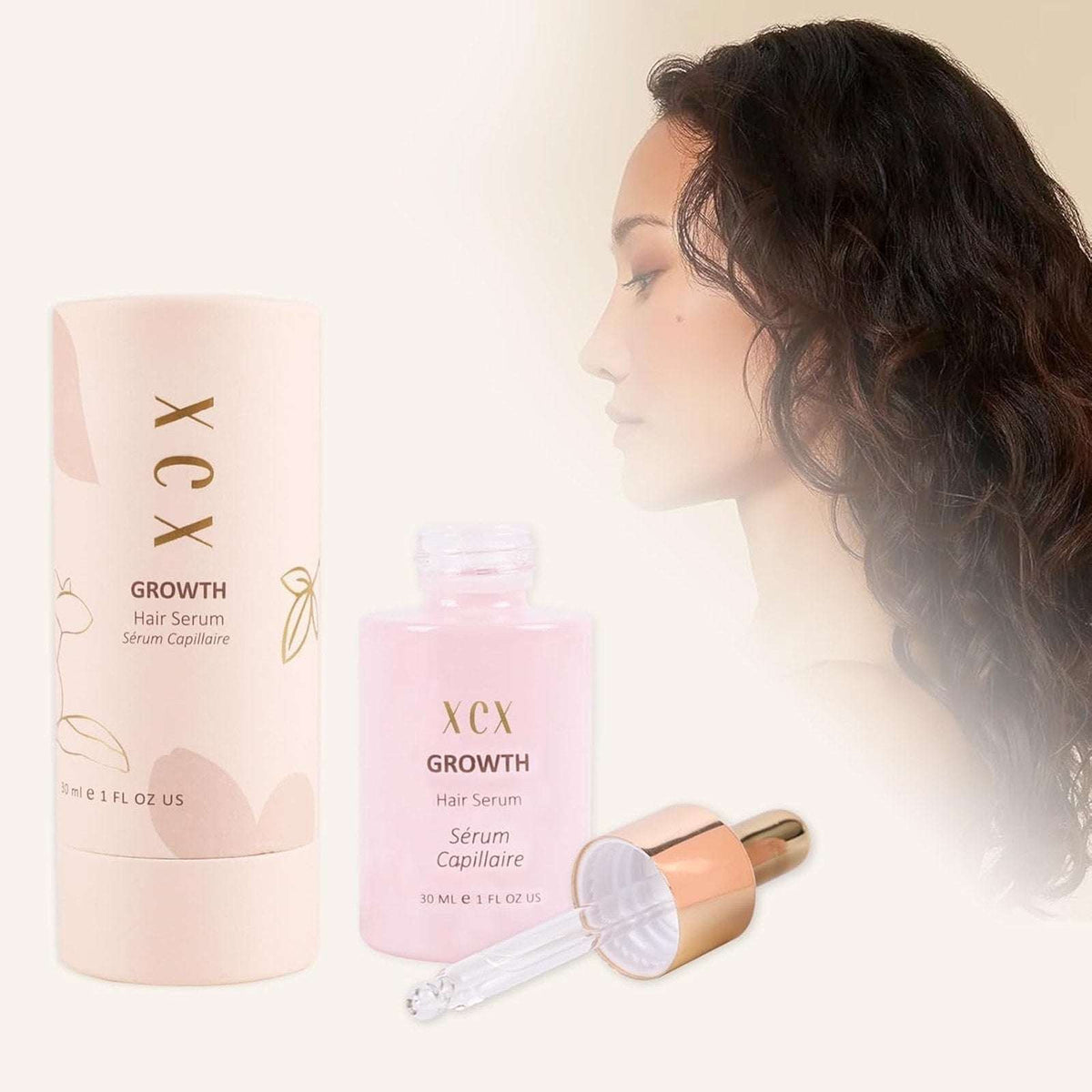 XCX Vegan Hair Growth Serum - Natural Hair Regrowth and Hair Loss Treatment