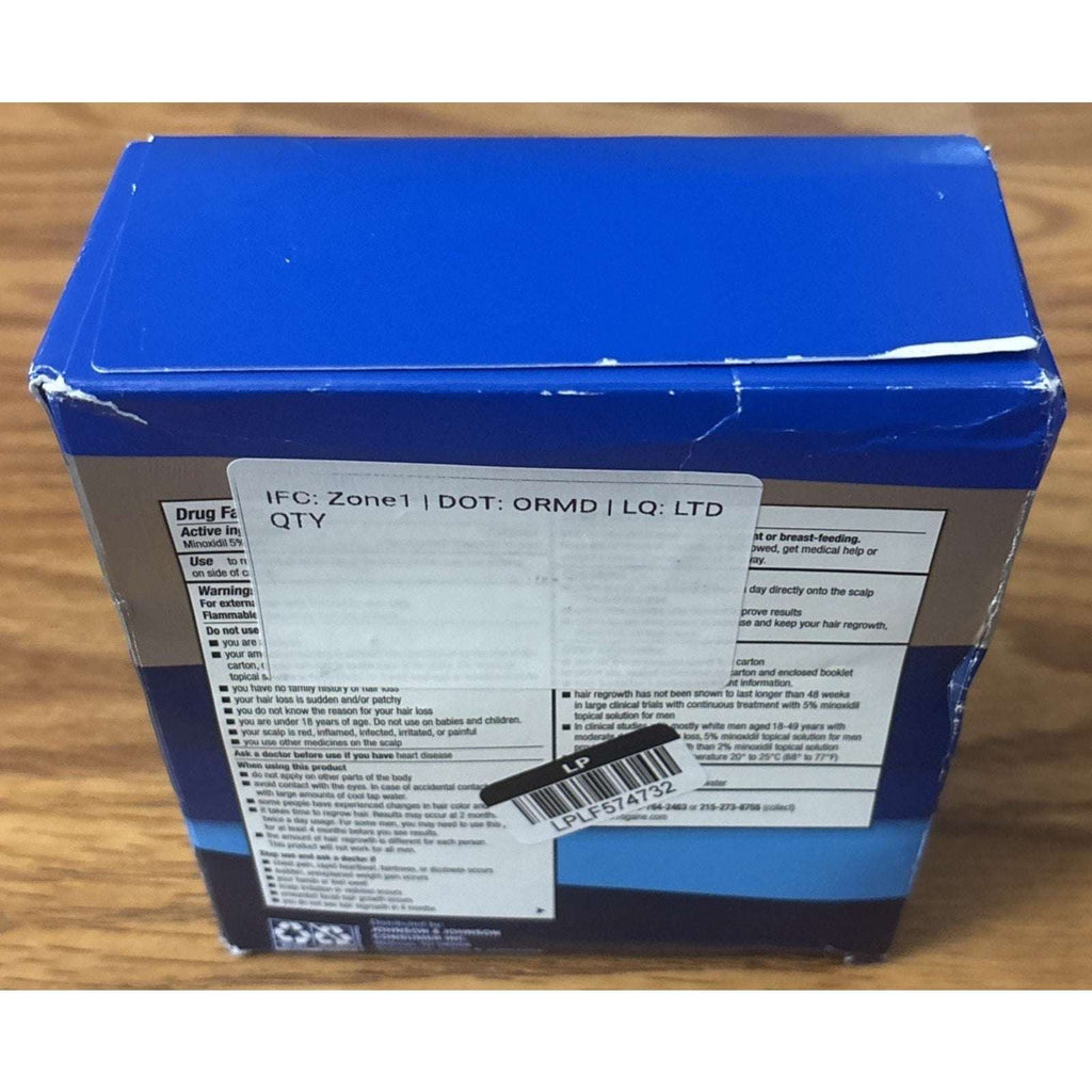 Men's ROGAINE 5% Minoxidil Solution Extra Strength 3 Month Supply EXP 11/2028