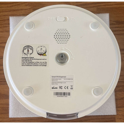 2025 Bluetooth Smart Pill Dispenser 31-Slots, Fingerprint & Mechanical Dual Lock