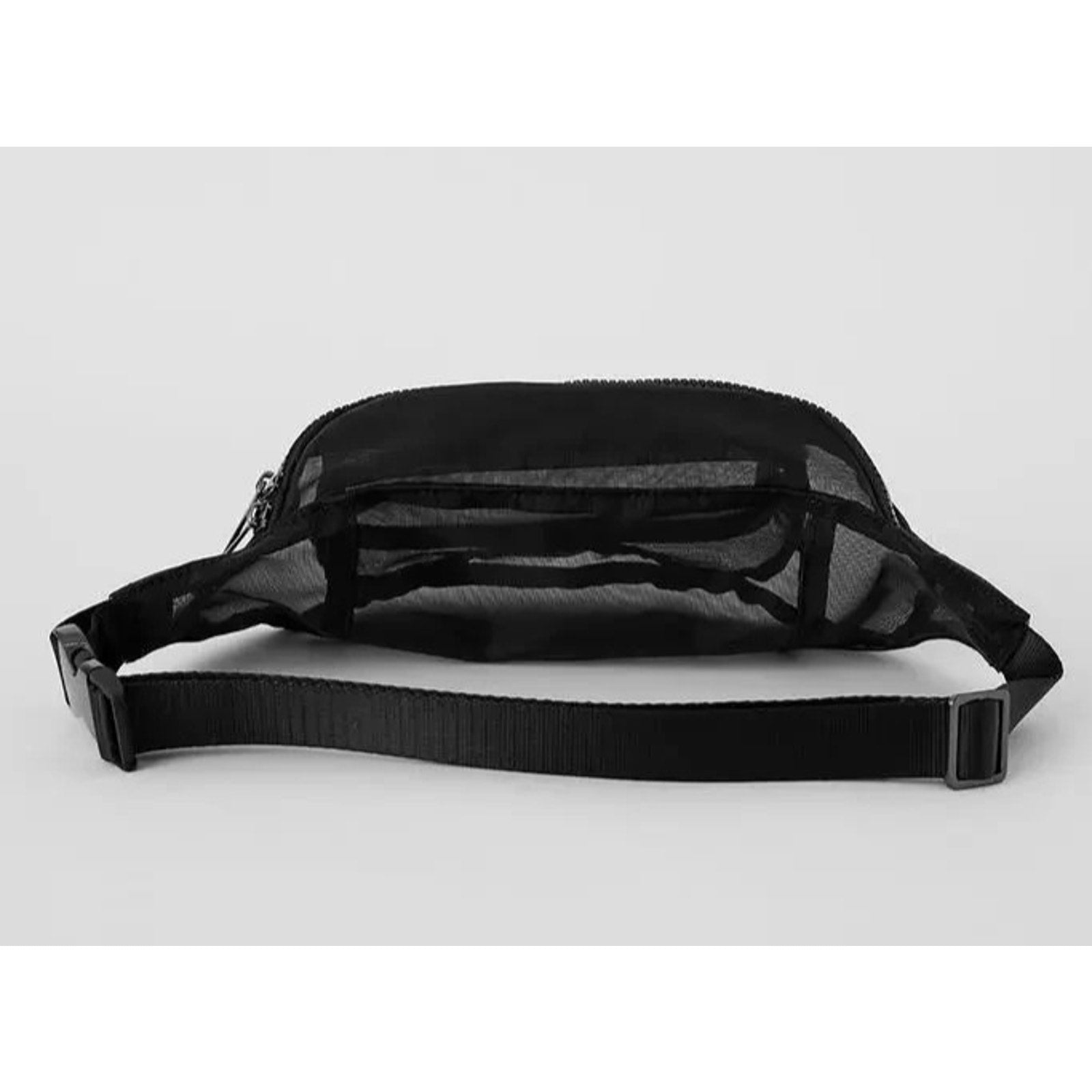 Alo Yoga Black Sheer Mesh Fanny Pack Belt Bag Crossbody