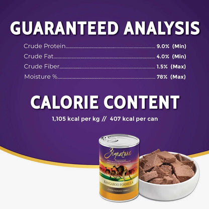 Zignature Kangaroo Limited Ingredient Formula Wet Dog Food 13oz, CASE OF 12