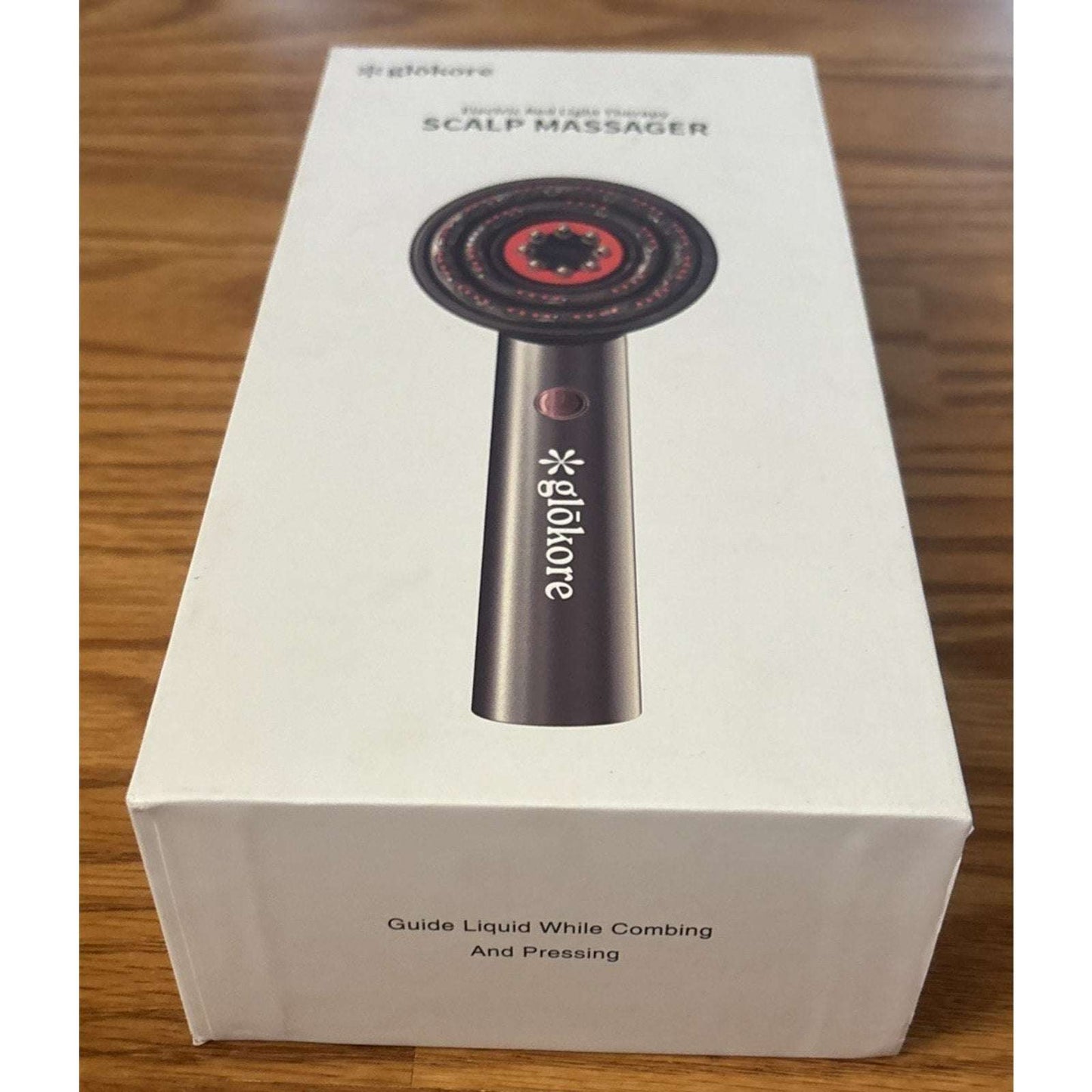 Glokore Electric Red Light Therapy Scalp Massager NEW Open Box