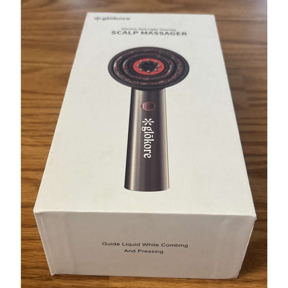 Glokore Electric Red Light Therapy Scalp Massager NEW Open Box