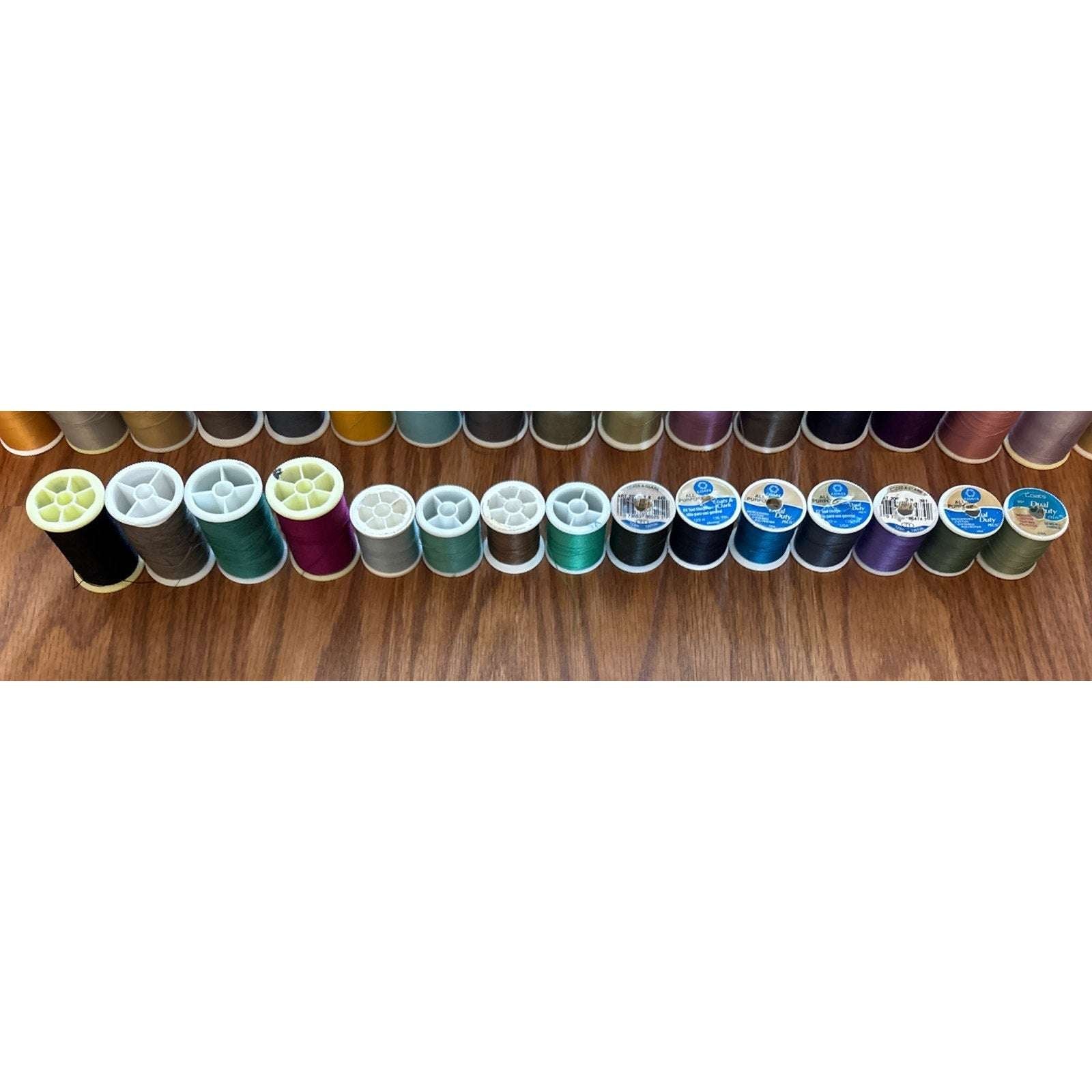 90+ Lot Vtg Thread Spools Gutermann Rice's TruseW Clark's Coat's Cotton & Silk