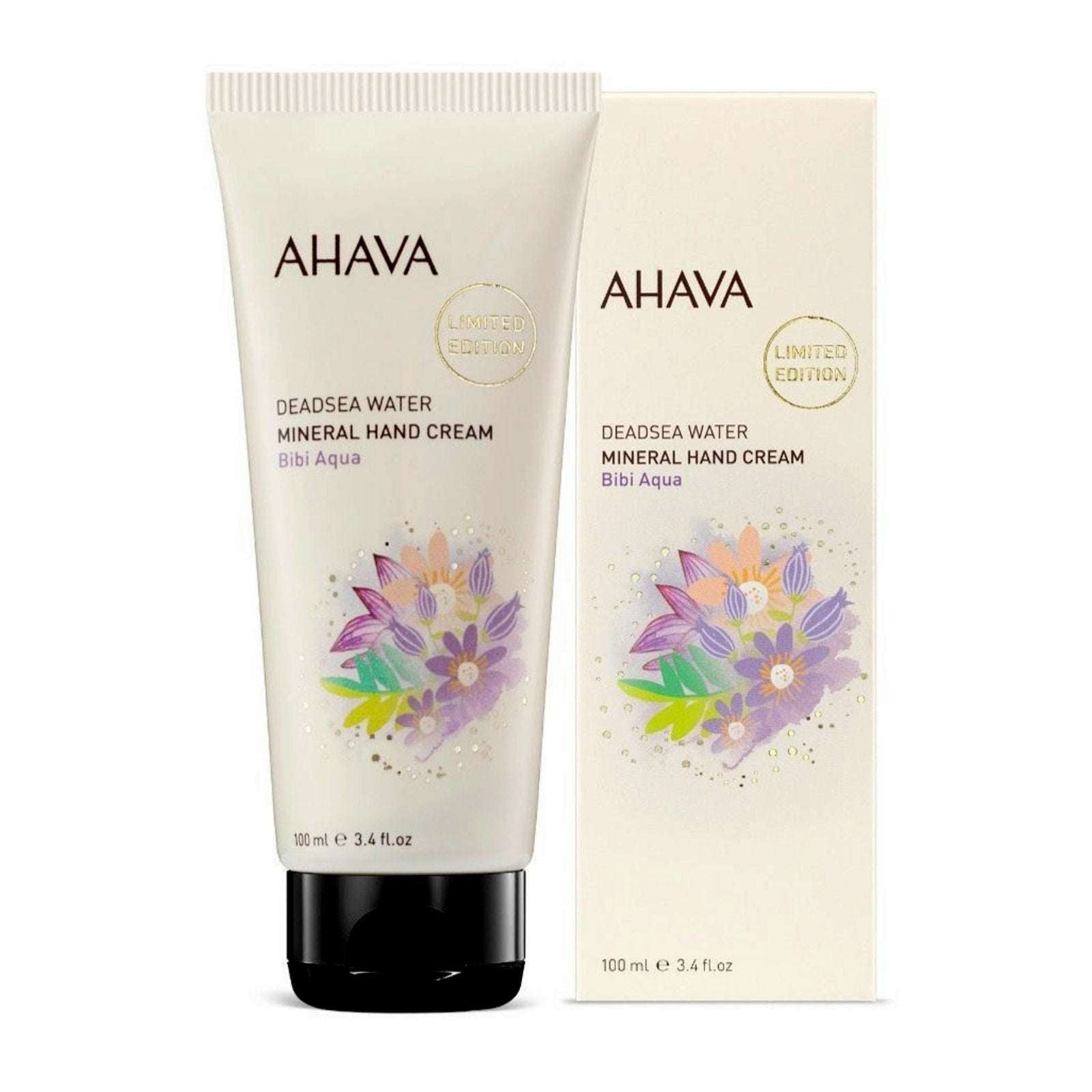 AHAVA DeadSea Water Mineral Hand Cream Bibi Aqua LIMITED EDITION 3.4 fl oz NEW!