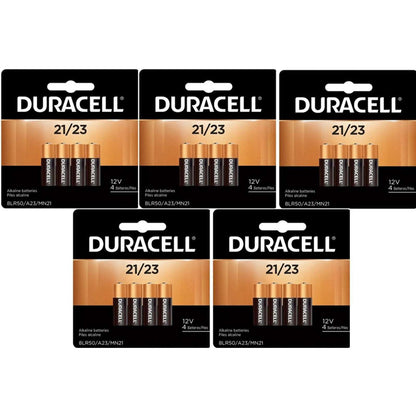5 Packs Of 4 Duracell 12V A23 21/23 MN21 MN23 23AE 23A 23GA Security Batteries