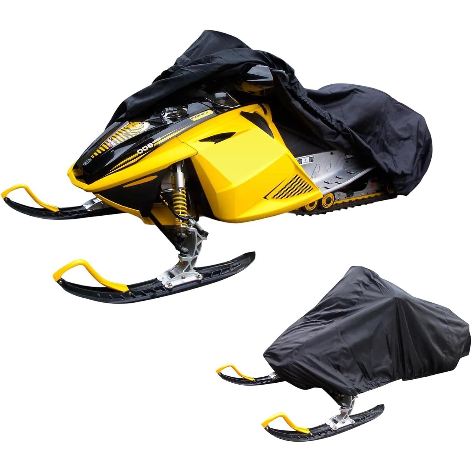 Budge Sportsman Snowmobile Cover, All-Weather Heavy-Duty Protection 130*51*48