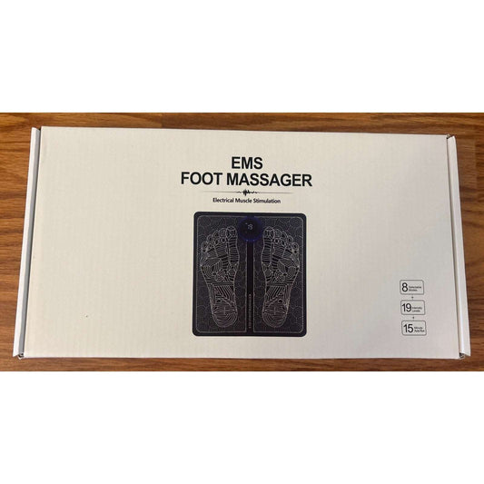 EMS Foot Massager Neuropathy Circulation & Pain Relief 8 Modes 19 Levels