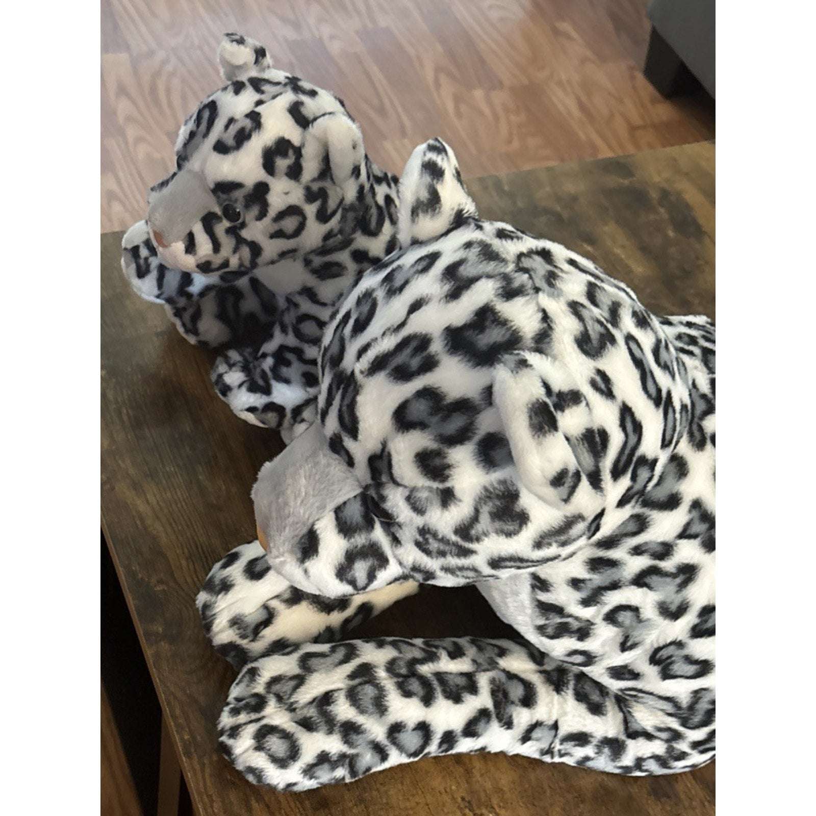 Aurora Super Flopsie Jumbo Snow Leopard 28" & Her Cub 12" Stuffed Animal Plush