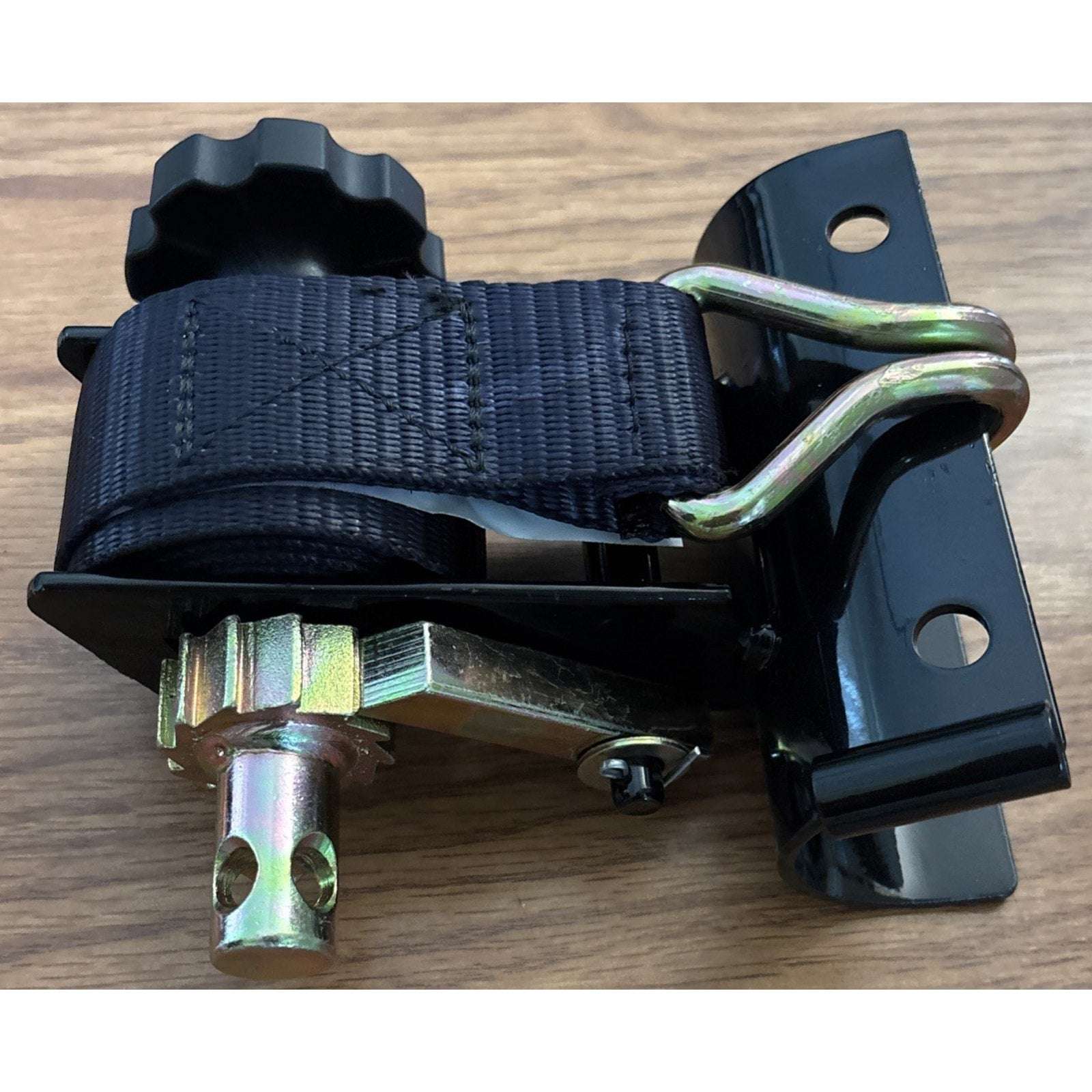 Ladder Rack Ratchet Straps w/ Double J-Hook 1.5" x 7.5' For 2" Round Tube Mount