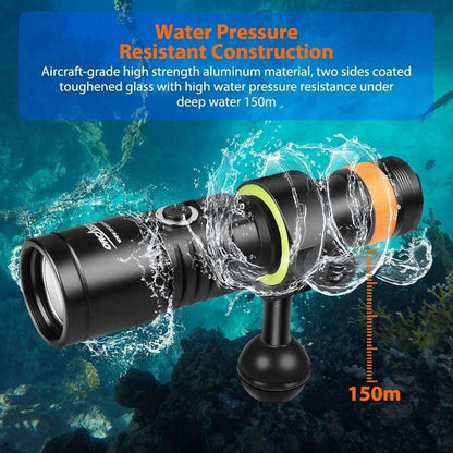 OrcaTorch D530-UV Scuba Diving Underwater Video & Photography UV Dive Light Kit