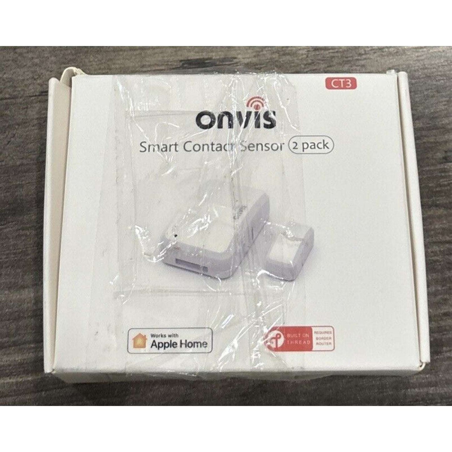 Onvis Thread-Enabled Door Window Contact Sensor Wireless Alarm Apple Home 2Pack