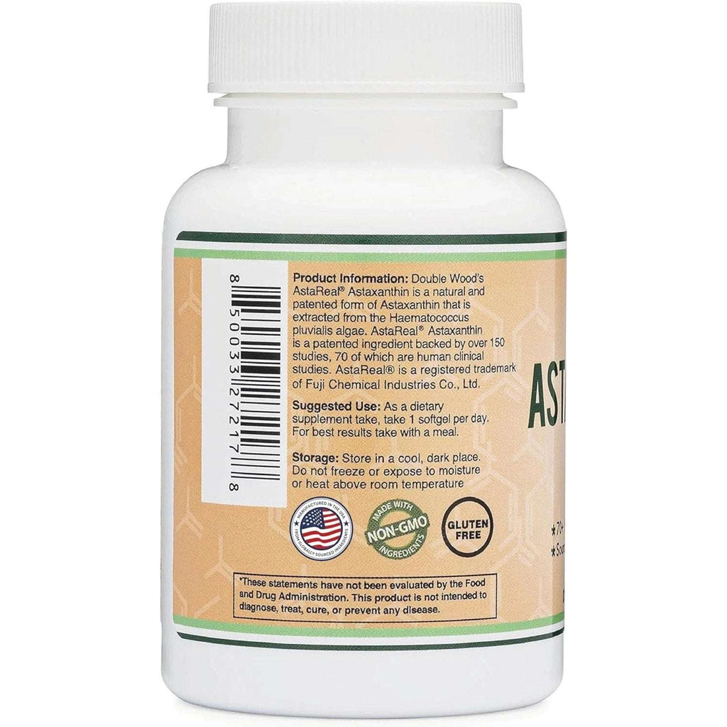 Astaxanthin Astareal 12Mg Max Strength, Natural, Made in the USA by Double Wood