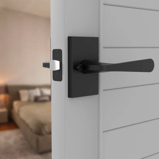 MEGA Handles SERRANO Collection Passage Door Lever Matte Black