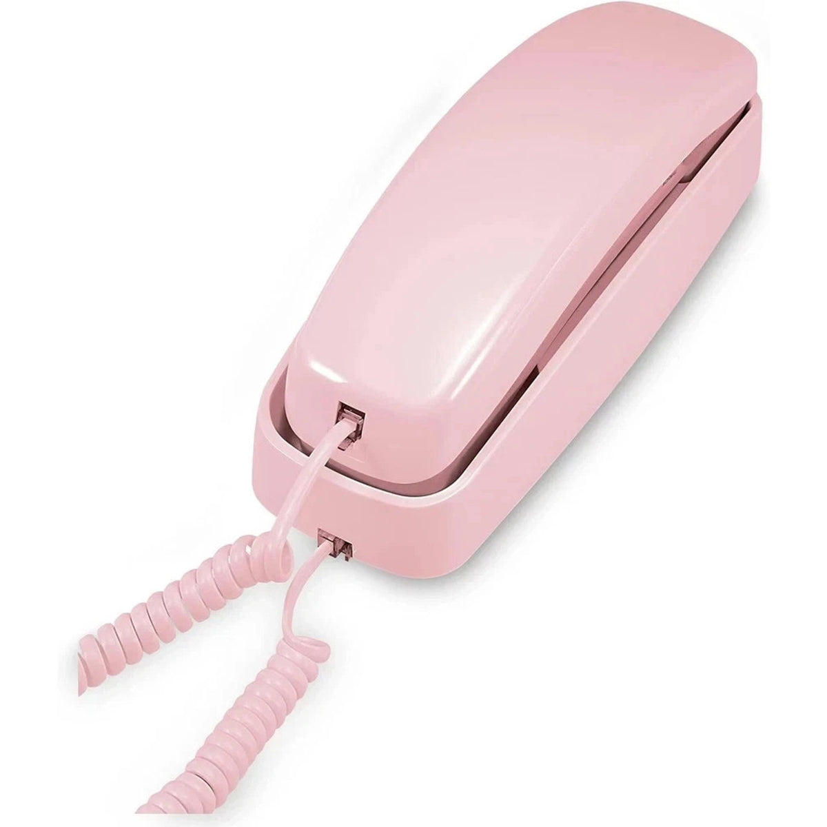 AT&T TRIMLINE 210 Retro Corded Home Phone, No AC Power Required, Pink