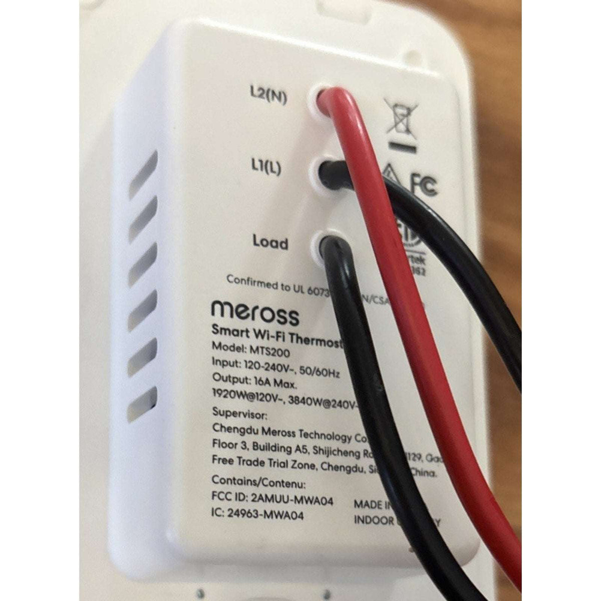 meross Smart Wi-Fi Thermostat for Electric Baseboard and in-Wall Heaters MTS200