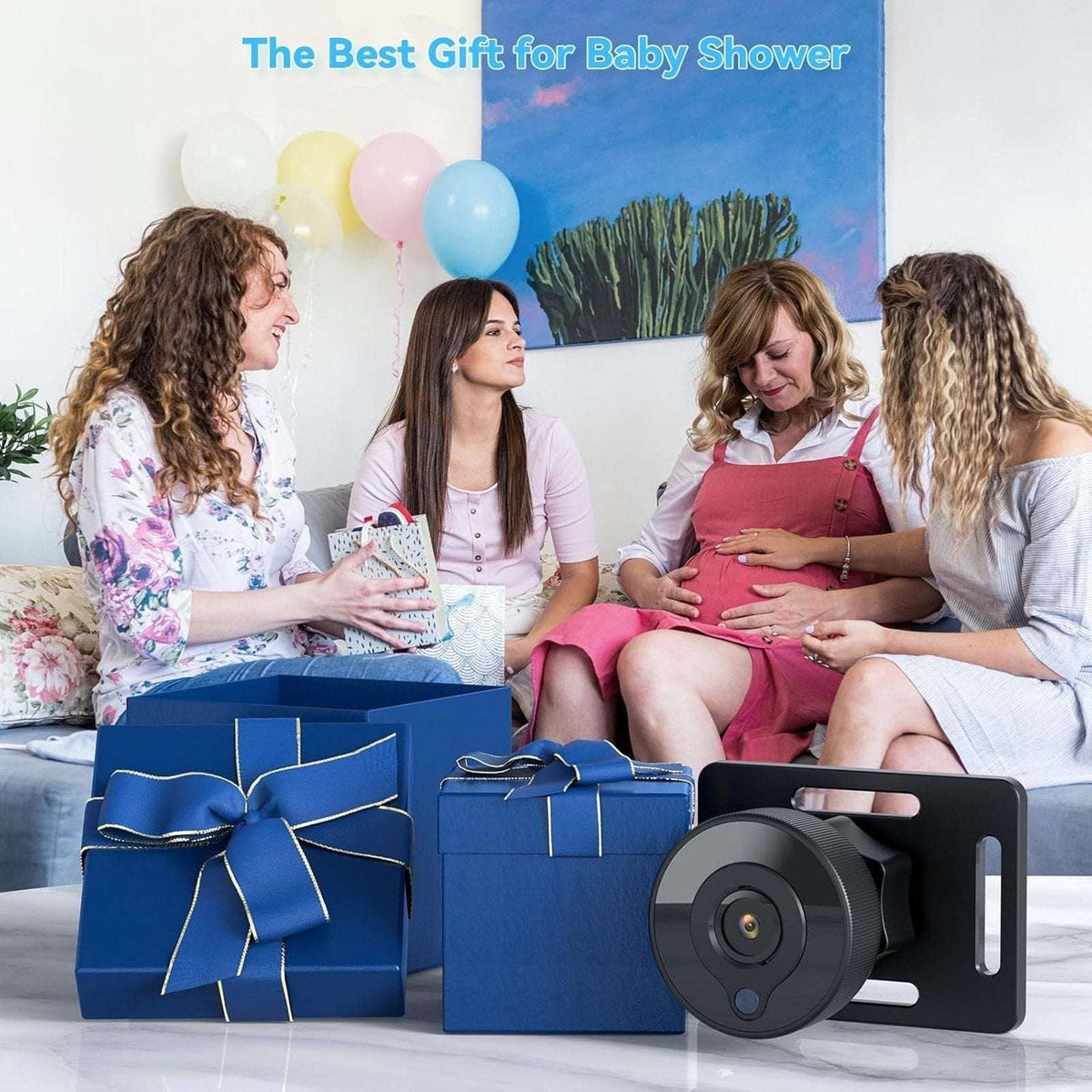 Baby Car Backseat Camera 360° Rotation HD 1080P Night Vision 150° Wide Angle