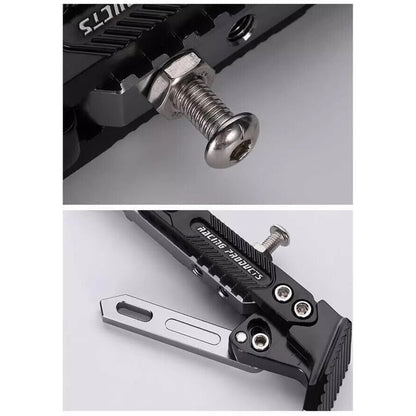 Motorcycle CNC Aluminum Alloy Kickstand Foot Side Support Adjustable READ