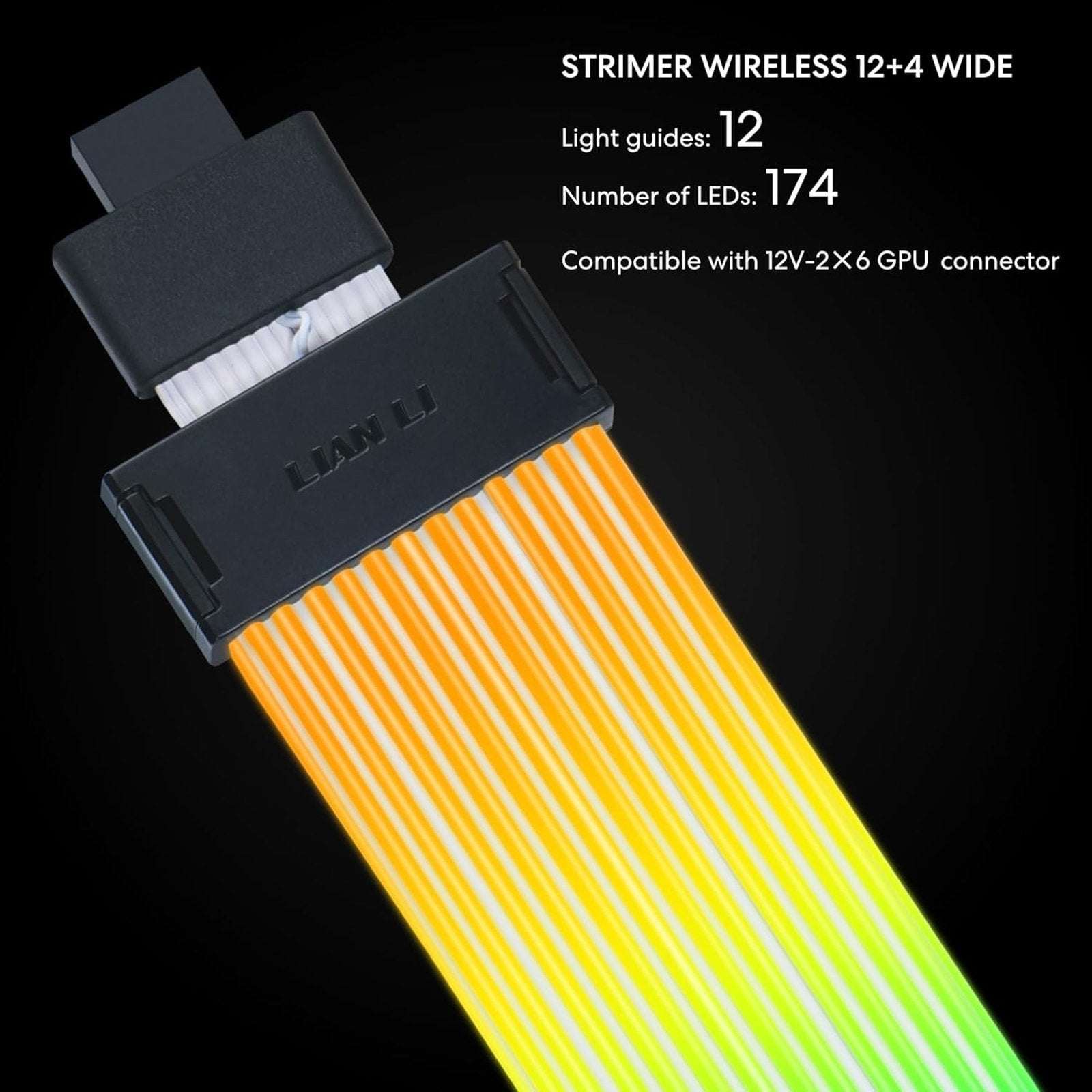 Lian Li Strimer Wireless 16 Pin GPU Addressable RGB Extension Cable PW16-121W