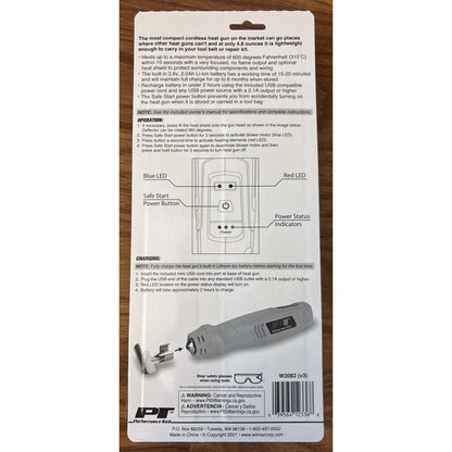 Wilmar W2082 Li-ion Cordless Heat Gun Rechargeable Performance Tool