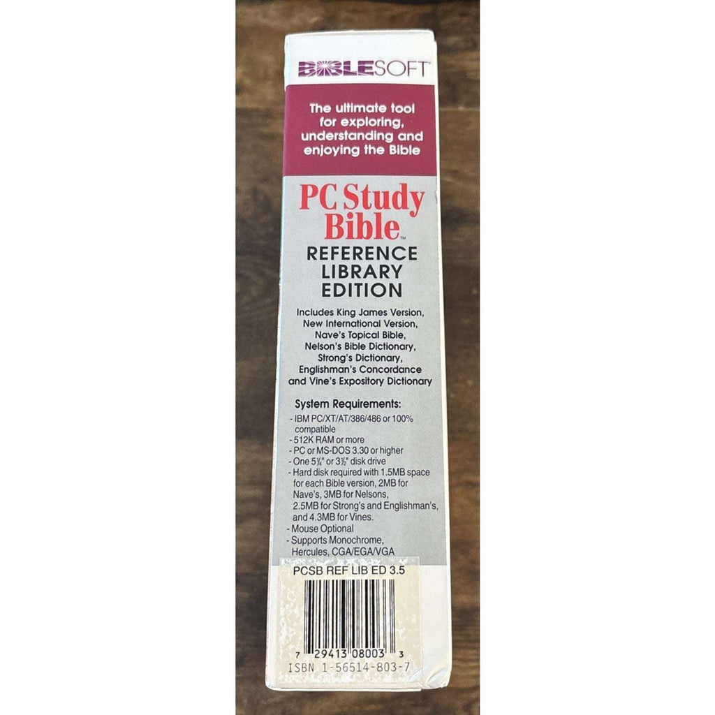 Biblesoft PC Study Bible New Reference Library 17 Floppy Disk Set KJV NIV Nelson