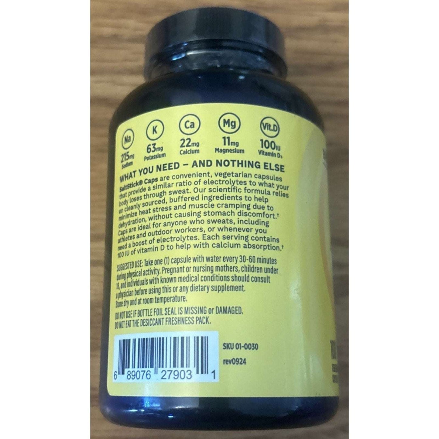 2x SaltStick Electrolyte Caps Buffered Electrolyte Salts 100ct 02/28 New Sealed