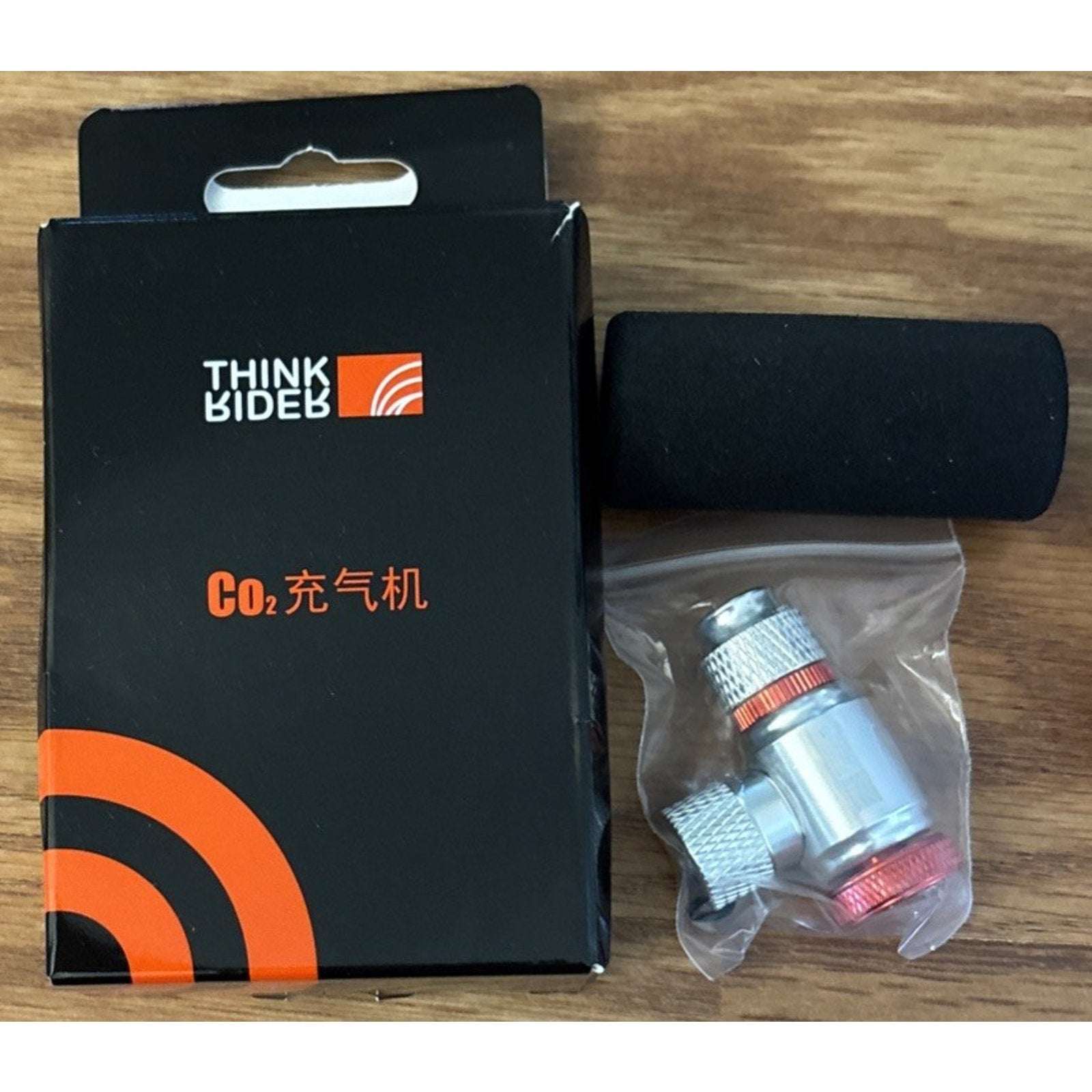ThinkRider CO2 Bike Tire Inflator Schrader/Presta + 10PC 16g Threaded Cartridges