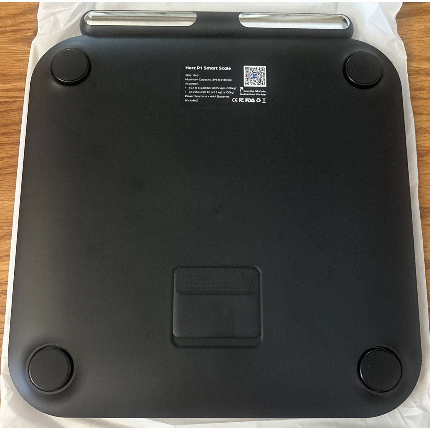 Herz P1 Smart Scale 8-Electrode Body Composition w/ 56 Metrics BMI Bluetooth APP