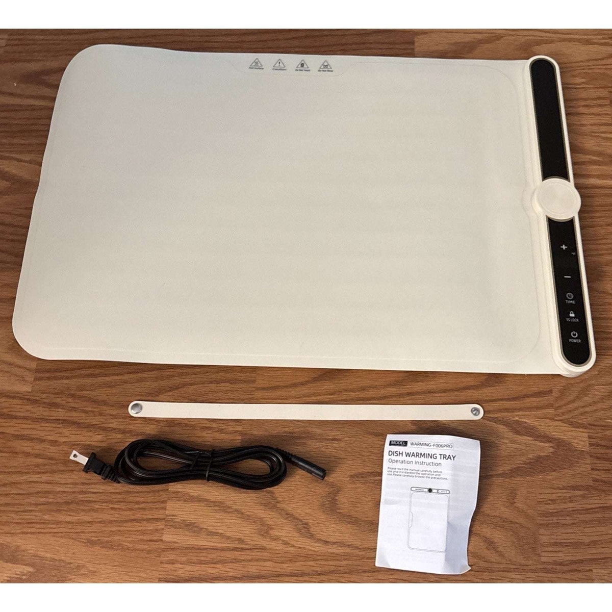 Electric Silicone Food Warming Mat 9 Temp/6 Timer Portable, Rollable, Child-Lock