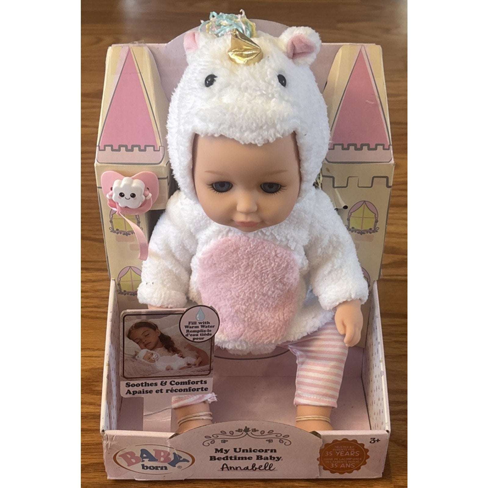 BABY born My Unicorn Bedtime Baby Annabell - Safe for Bath - Soothes & Comforts