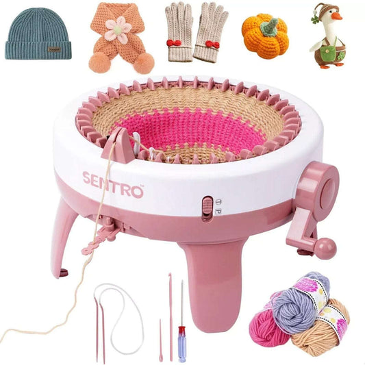 Knitting Machine, SENTRO 40 Needles Knitting Machines, Smart Crochet Weaving Kit