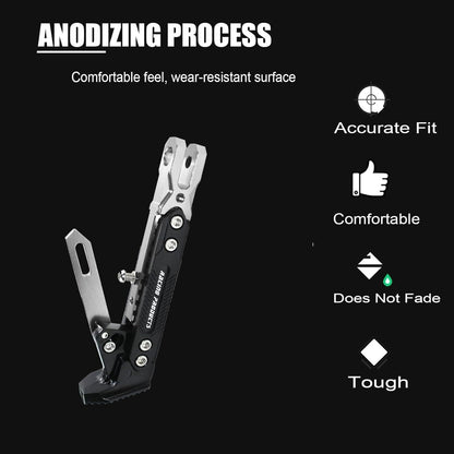 Motorcycle CNC Aluminum Alloy Kickstand Foot Side Support Adjustable READ