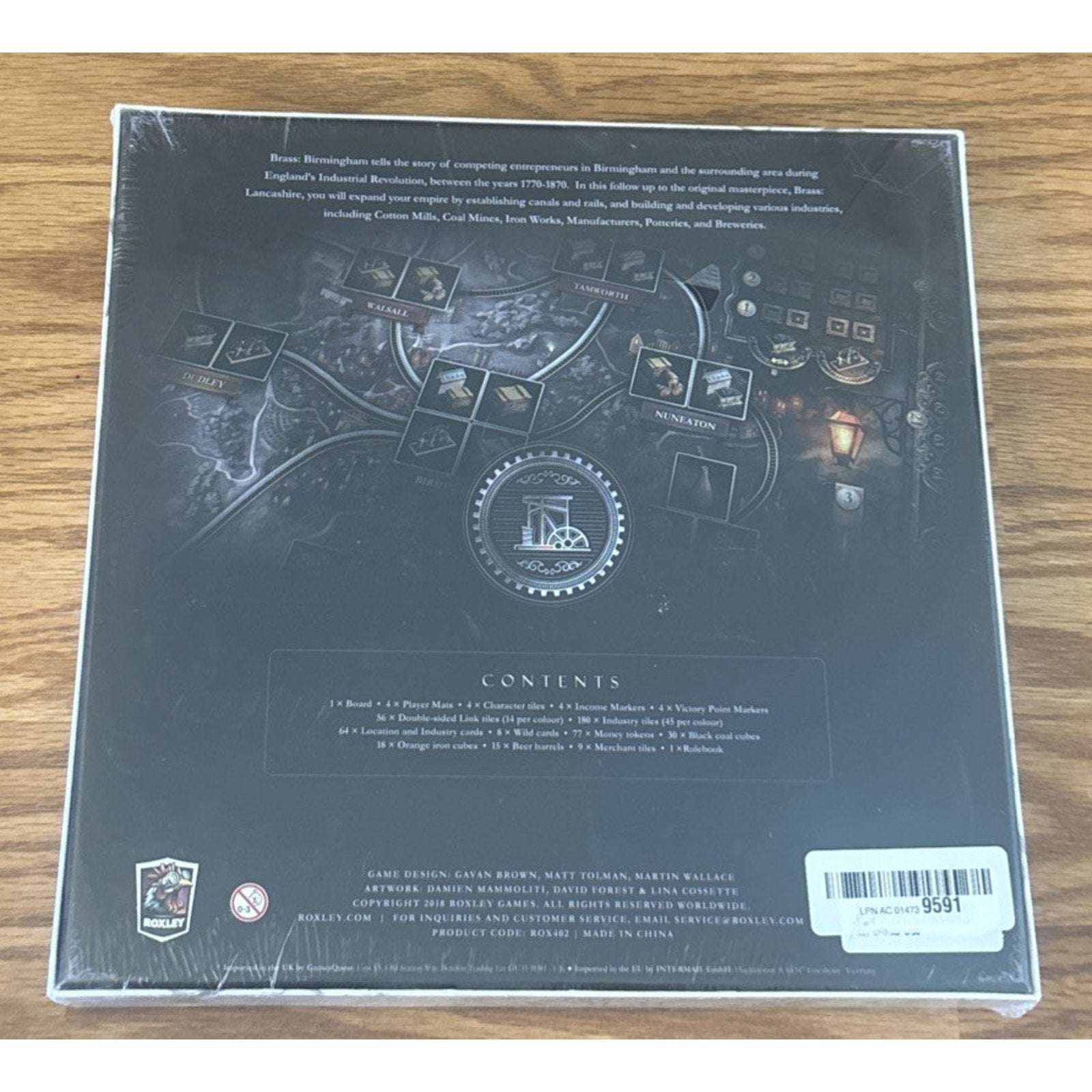 Roxley Games Brass Birmingham Board Game, New/Sealed Slightly Damaged Box