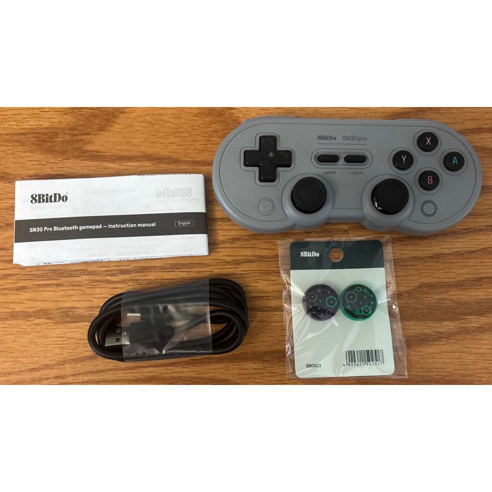 8BitDo SN30 Pro Wireless Bluetooth Controller - Gray Hall Effect Switch Windows+